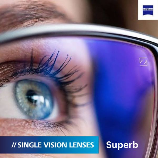 เลนส์ชั้นเดียวชนิดสั่งผลิต (RX) Carl Zeiss Superb