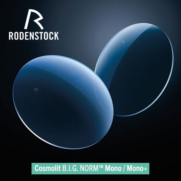 เลนส์ชั้นเดียวชนิดสั่งผลิต (RX) Rodenstock Cosmolit B.I.G Norm Mono